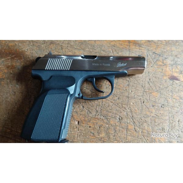 Rare pistolet CO2 Baikal Makarov MP-654k GEN1 culasse nickele UPGRADE