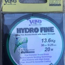 FIL DE PECHE TEXTILE TRESSE VERT 0,25/13,6 Kg