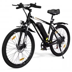 Vélo Électrique 26" Adultes - VTT 250W, Batterie 36V 15Ah, Autonomie 100km, Suspension Freins Disque