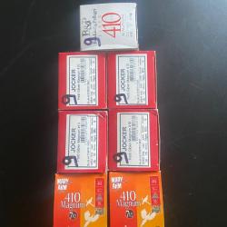 Lot de cartouches calibre 410/76
