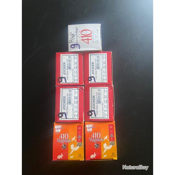 Lot de cartouches calibre 410/76