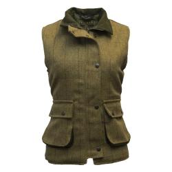 Gilet tweed clair Campagne chic au féminin