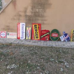 plaques emmaill&eacute;es publicitaires