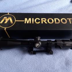 Lunette 6-24x50 microdot + collier + adaptateur rail 11mm