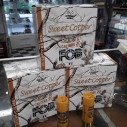 BOITE DE 25 CARTOUCHES FOB SWEET COPPER STANDARD CAL  20/70 - POUR TOUS FUSILS