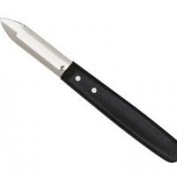 Eplucheur Nogent TICHET EXPERT inox, une fente, affidenté, manche polypropilène noir.