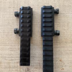 Lot de deux rail Picatinny