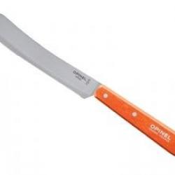 Couteau petit-déjeuner OPINEL, lame 11,5 cm inox, manche hêtre verni mandarine