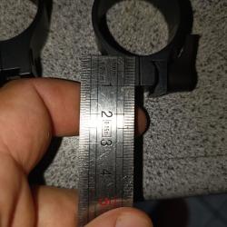 Collier  warne rapide 30mm pour rail 11mm