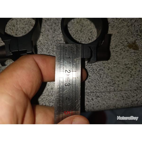 Collier  warne rapide 30mm pour rail 11mm
