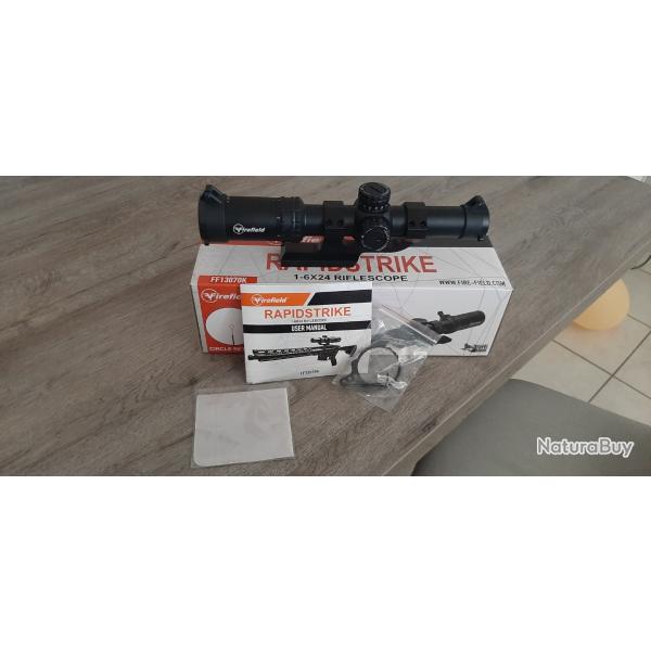 Lunette de tir FIREFIELD RapidStrike 1-6x24 ret.Cercle Dot