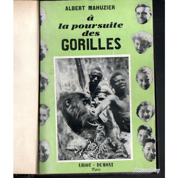  la poursuite des gorilles d'albert mahuzier , afrique noire