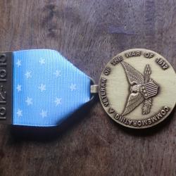 médaille commémorative  U.S véteran de la guerre 1812 / 1815
