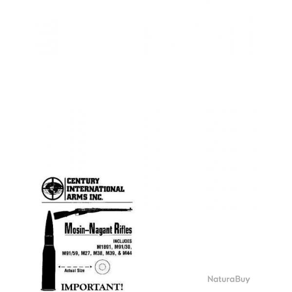 3 notices + clats fusil MOSIN NAGANT (envoi par mail) - VENDU PAR JEPERCUTE (m2490)