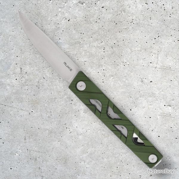 Couteau de poche vert Ruike