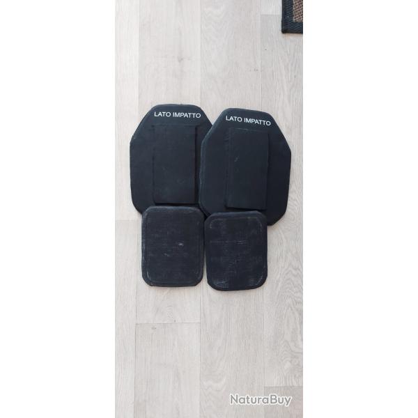Ensemble de plaques balistiques NIJ 4 arme italienne