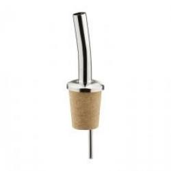 Bouchon verseur liège, standard, inox.