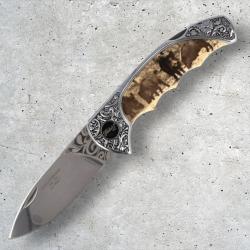 Couteau pliant Herbertz Solingen avec manche décoratif