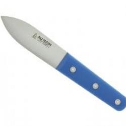 Couteau coquilles St Jacques « AU NAIN », lame large 11 cm acier inox, manche ABS bleu.