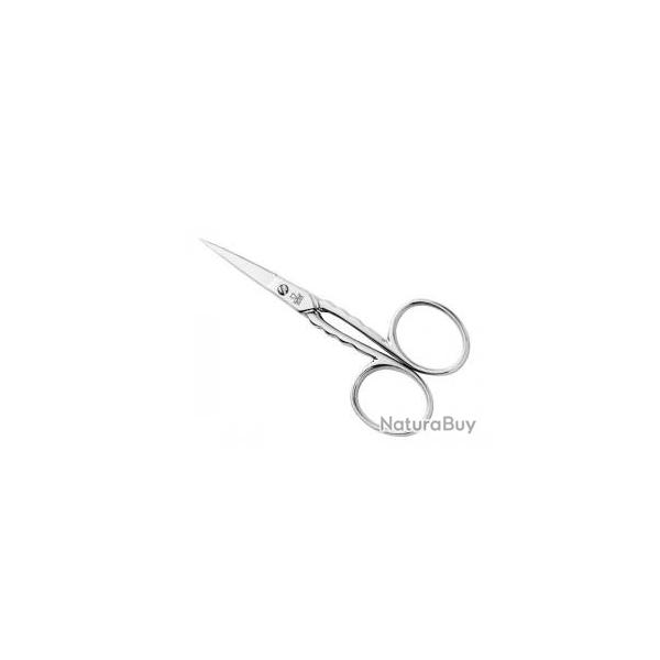 Ciseaux  broder faonns DUE CIGNI, 9 cm, nickels.