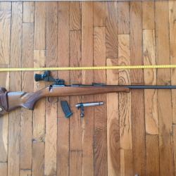 Carabine CZ 452 bois calibre 22lr avec dioptre