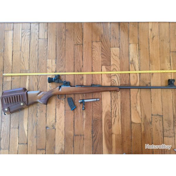 Carabine CZ 452 bois calibre 22lr avec dioptre