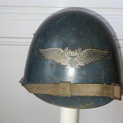 Casque SSH39 Russe URSS réutilisé Luftschutz WW2.