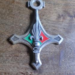 insigne de la 2° compagnie du 4° RI  infanterie  légion étrangére