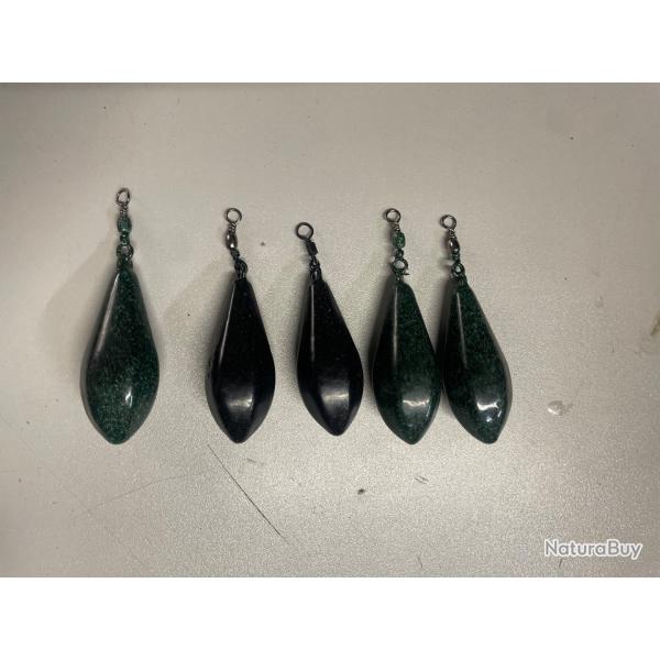 Lot de 5 plombs carpe distance 90g
