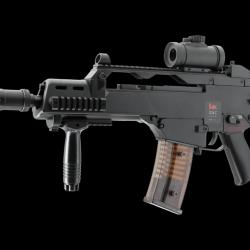 Airsoft Heckler & koch G36 C aeg 0,5j + point rouge + silencieux + poignee