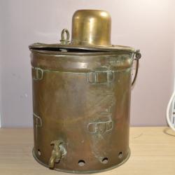 Ancien chauffe eau Civil Militaire France Anglais GB Laiton Reconstitution Militaire WW1/WW2