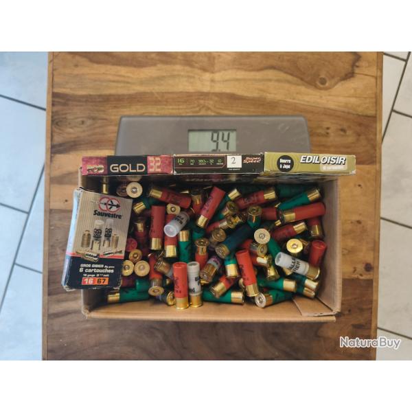 1 sans prix de rserve gros lot de 9.400kg cartouches calibre 16