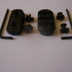1 Lot de deux rails  de 3 slots pour montage  M - LOOK   ( 3 emplacements )