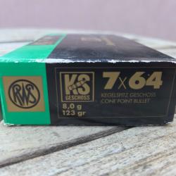 1 boite 7x64 RWS 123 gr