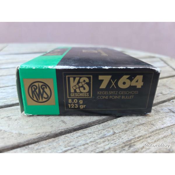 1 boite 7x64 RWS 123 gr