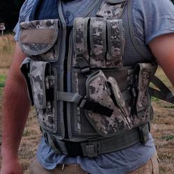 Veste tactique XL airsoft marpat gris