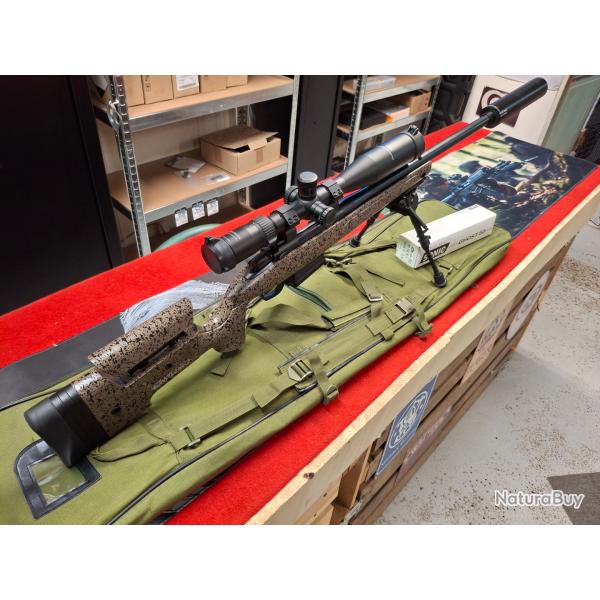 BERGARA B14 HMR CAL. 308 WIN ETAT NEUVE VERSION GAUCHER + LUNETTE 4-16X44 + SILENCIEUX + BIPIED .