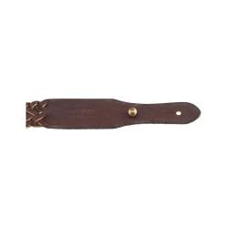 Bretelle Cuir Gras Country Sellerie - Tressée 7 Brins - Résistante et Confortable - Pour un Maintien