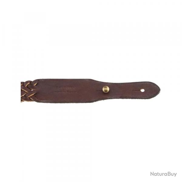 Bretelle Cuir Gras Country Sellerie - Tresse 7 Brins - Rsistante et Confortable - Pour un Maintien