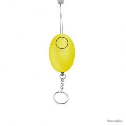 Porte-clefs alarme anti-agression 120 décibels - jaune - LIVRAISON GRATUITE