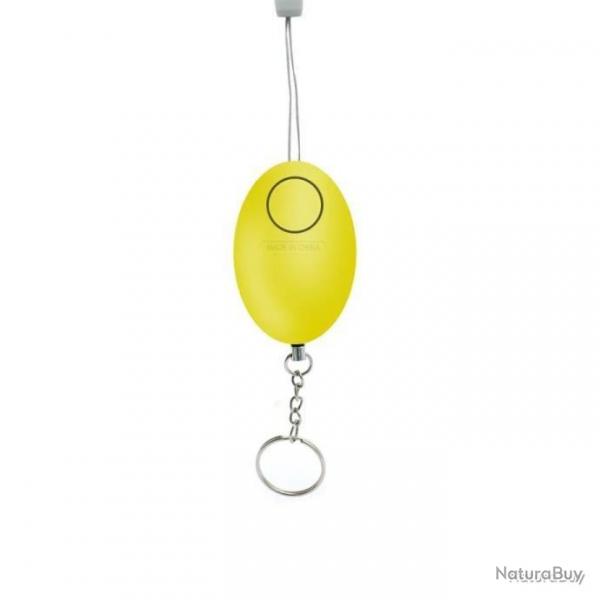 Porte-clefs alarme anti-agression 120 dcibels - jaune - LIVRAISON GRATUITE