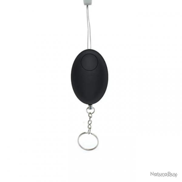 Porte-clefs alarme anti-agression 120 dcibels - noir - LIVRAISON GRATUITE