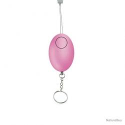 Porte-clefs alarme anti-agression 120 décibels - rose - LIVRAISON GRATUITE