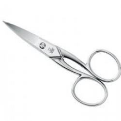 Ciseaux à ongles bancals courbe DUE CIGNI, une lame microdentée, 10 cm, nickelés