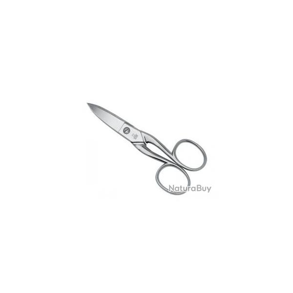 Ciseaux  ongles bancals courbe DUE CIGNI, une lame microdente, 11,5 cm, nickels.