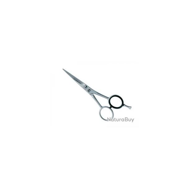 Ciseaux coiffeur modle barbe DUE CIGNI, une lame microdente, avec amortisseur et poucette,13 cm