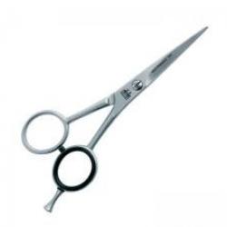 Ciseaux coiffeur modèle barbe DUE CIGNI, une lame microdentée, avec amortisseur et poucette,15 cm