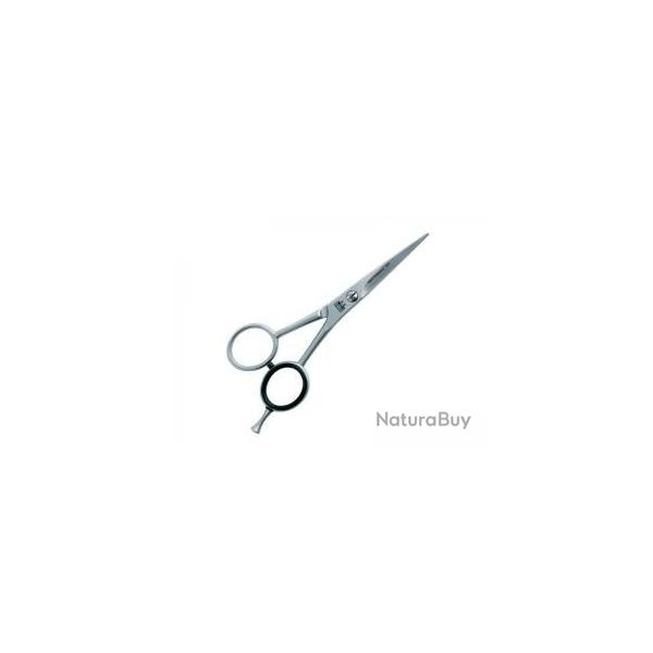 Ciseaux coiffeur modle barbe DUE CIGNI, une lame microdente, avec amortisseur et poucette,15 cm