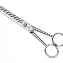 Ciseaux à effiler DUE CIGNI, 2 lames à 29 dents, 16 cm, nickelés.