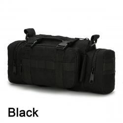 Sac de Taille Multifonctionnel Camouflage - Sport, Randonnée & Plein Air Noir